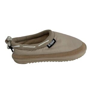 Kappa Slide Loafers Khaki Tan Rubber Sole Nylon Upper Women's Size 9